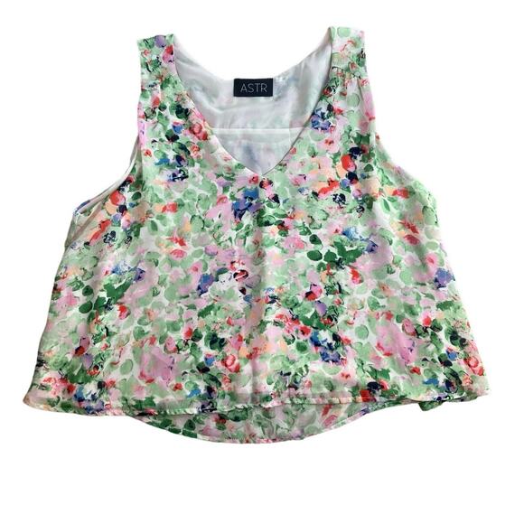 ASTR The Label Floral Sleeveless Top Medium - Picture 4 of 5